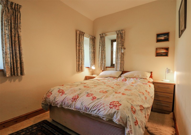 This is the bedroom at Caen Y Coed Barn, Penrhyndeudraeth