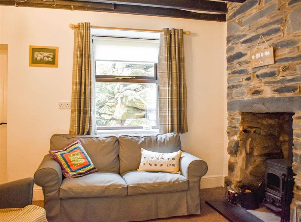 Living room at Caer Elen in Dolwyddelan, County Conwy, Gwynedd