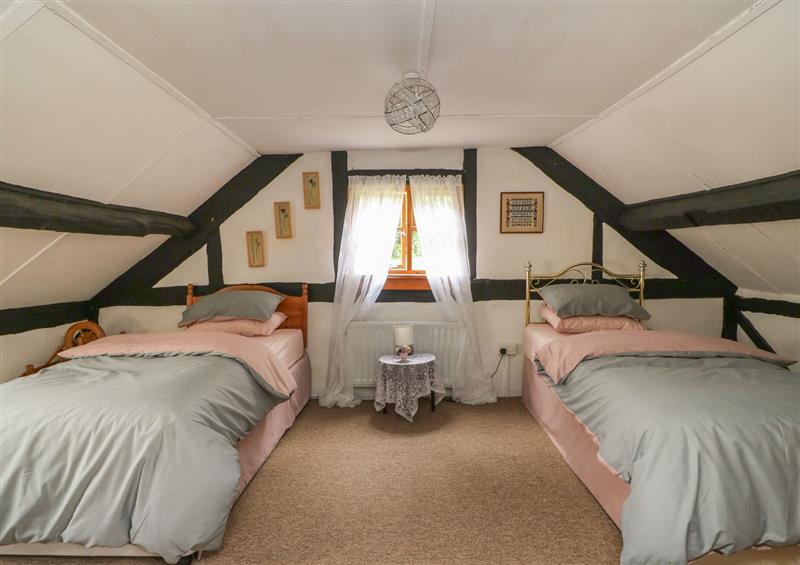 This is a bedroom at Caerau Farm House, Llanidloes