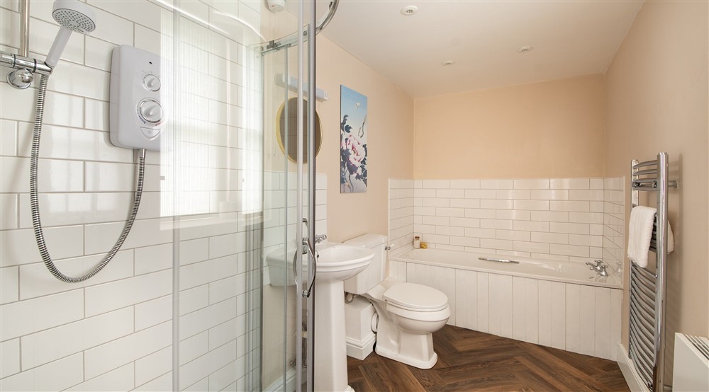 The bathroom at Caerllan in Llandysul, Ceredigion