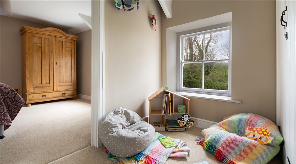 The childrens nook on the first-floor hallway of Caerllan, Ceredigion at Caerllan in Llandysul, Ceredigion