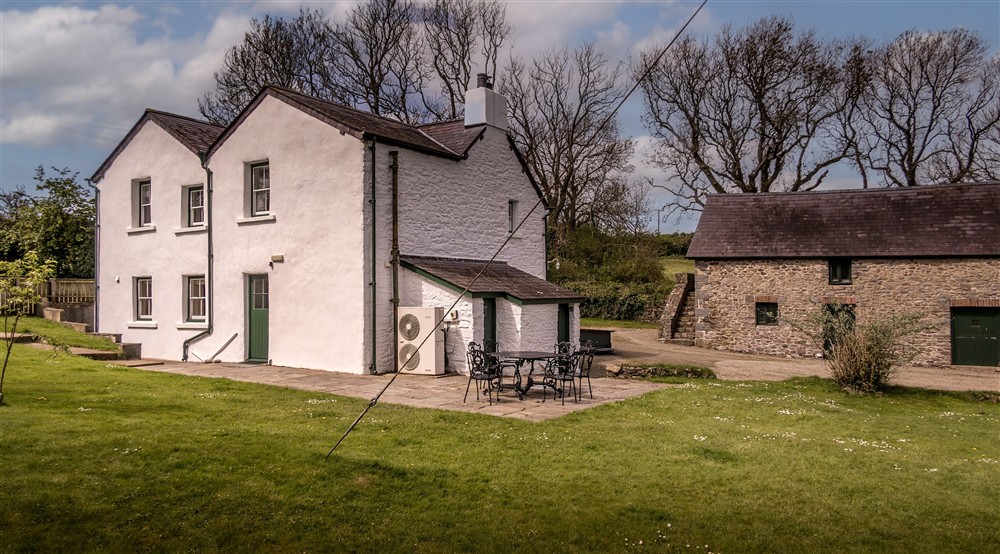 The garden at Caerllan in Llandysul, Ceredigion