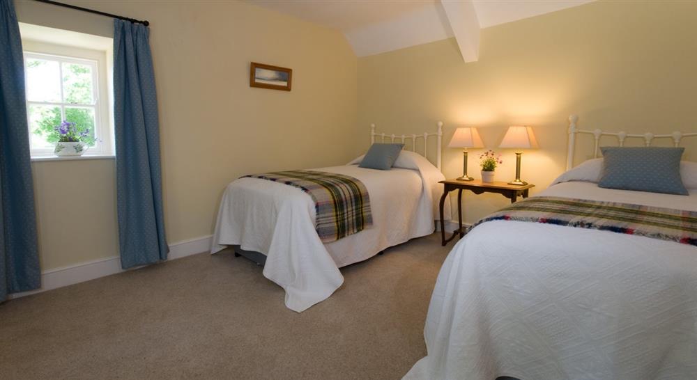 Twin bedroom at Caerllan in Llandysul, Ceredigion