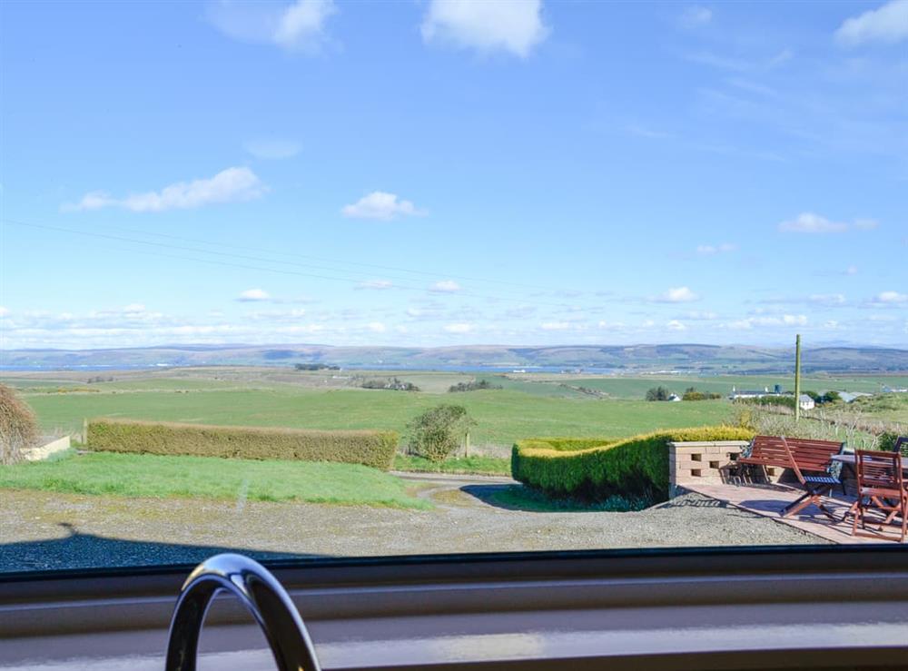 View from kitchen at Cairncroft Cottage in Stranraer, Wigtownshire