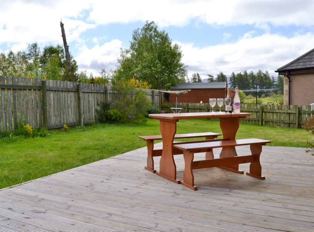 Garden & sitting out area at Cairnie View in Aviemore, Inverness-Shire