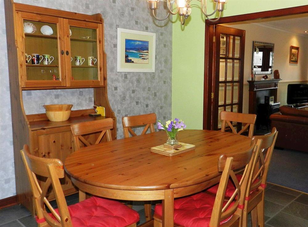 Kitchen/diner at Cairnsaigh in Whiting Bay, Isle of Arran, Scotland