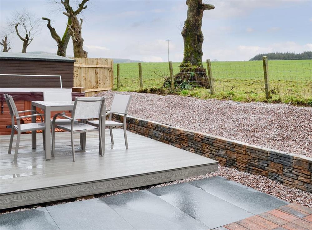 Lovely outdoor area with wideranging views at Woodedge, 