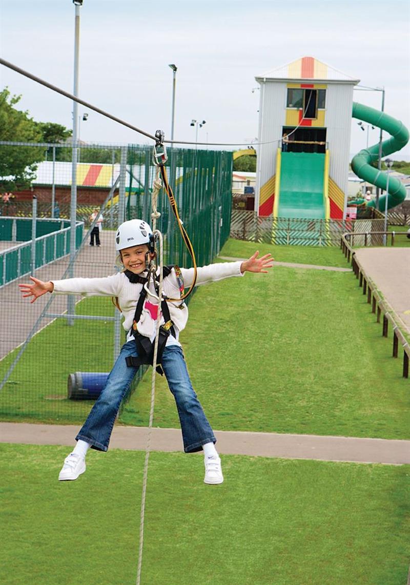 Zipwire at Caister on Sea Holiday Park in Caister, Norfolk