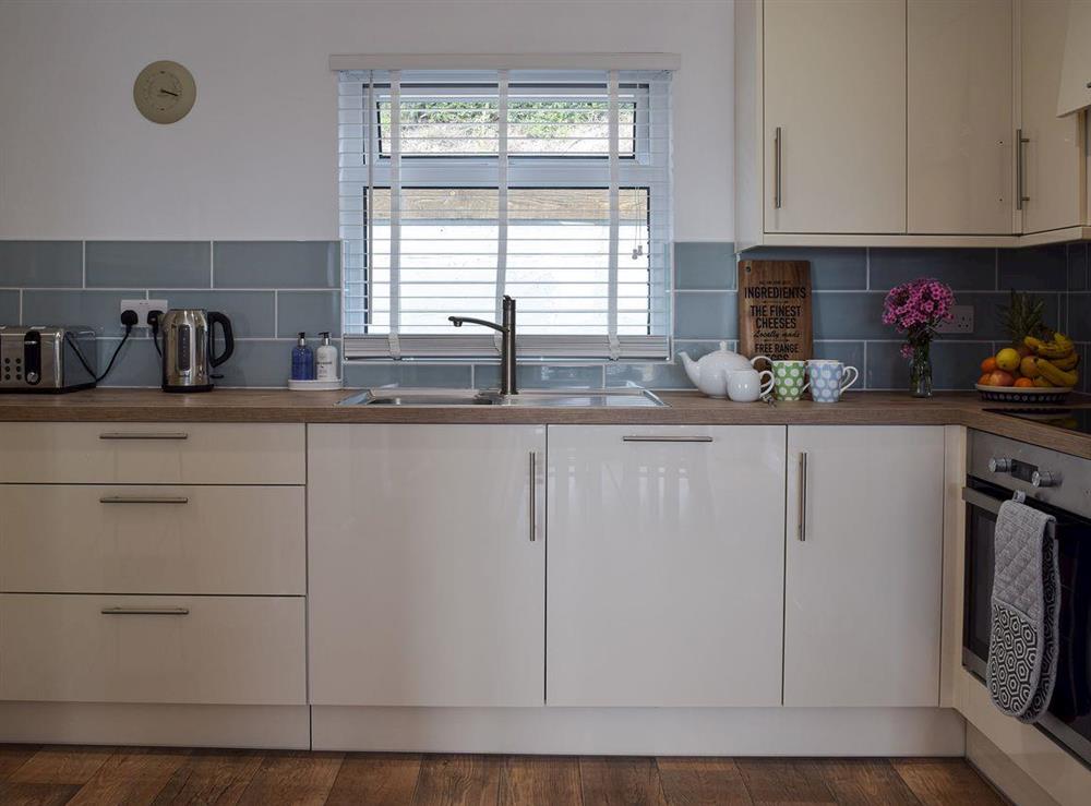 Kitchen at Caldey View in Near Stepaside, Saundersfoot, Pembrokeshire, Dyfed