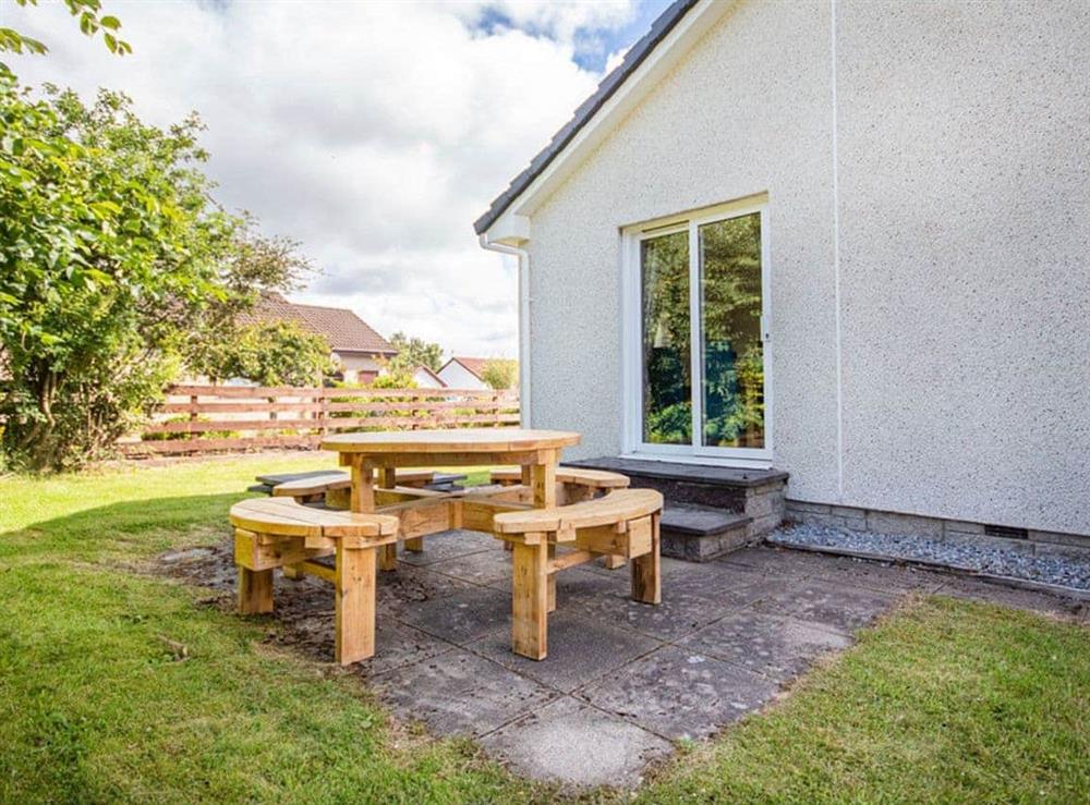 Sitting-out-area at Caledon in Aviemore, Inverness-Shire