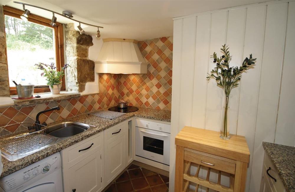 Calico Cottage kitchen at Calico Cottage in Hope Valley, South Yorkshire