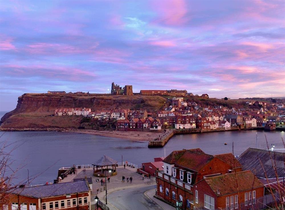 Whitby at dusk at Calico Cottage in Whitby, North Yorkshire