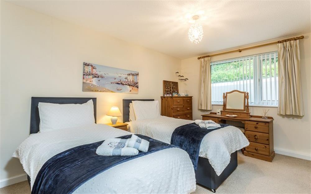 Twin bedded room at Calleva in Lyme Regis