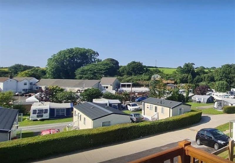 The setting of the park at Calloose Holiday Park in Leedstown, Cornwall