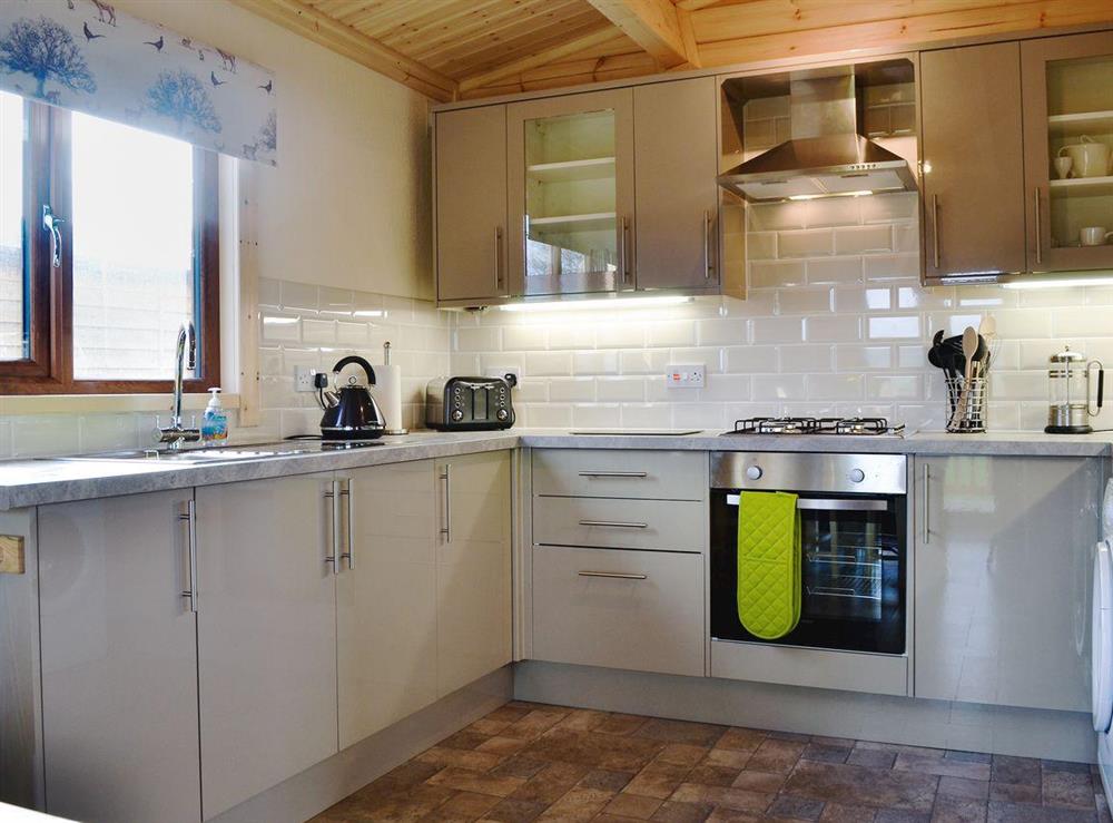 Kitchen at Callow Lodge in Bromlow, near Minsterley, Shropshire