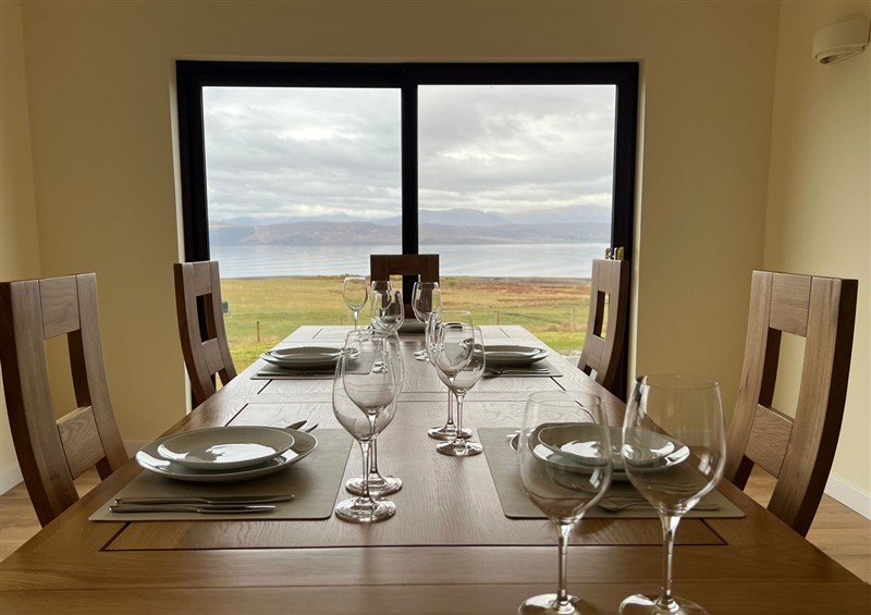 This is the dining room at Calmdale, Inverasdale near Poolewe