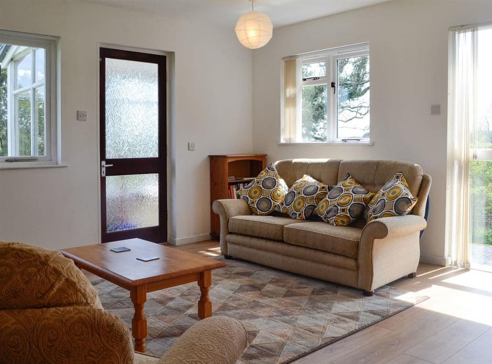 Living room at Cambrian Mountain View in Llanafan-fawr, near Builth Wells, Powys