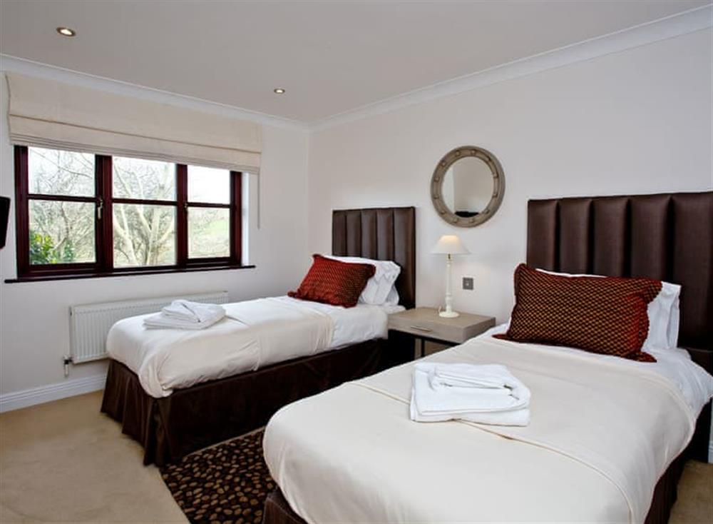 Twin bedroom at Camellia in Woodland Retreat, Wadebridge