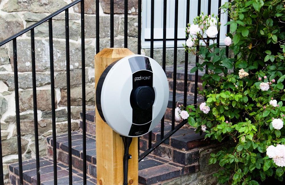 Electric vehicle charging point for guests to use free of charge
