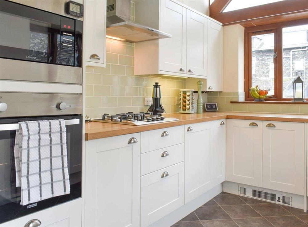 Kitchen area at Campbell Cottage in Windermere, Cumbria