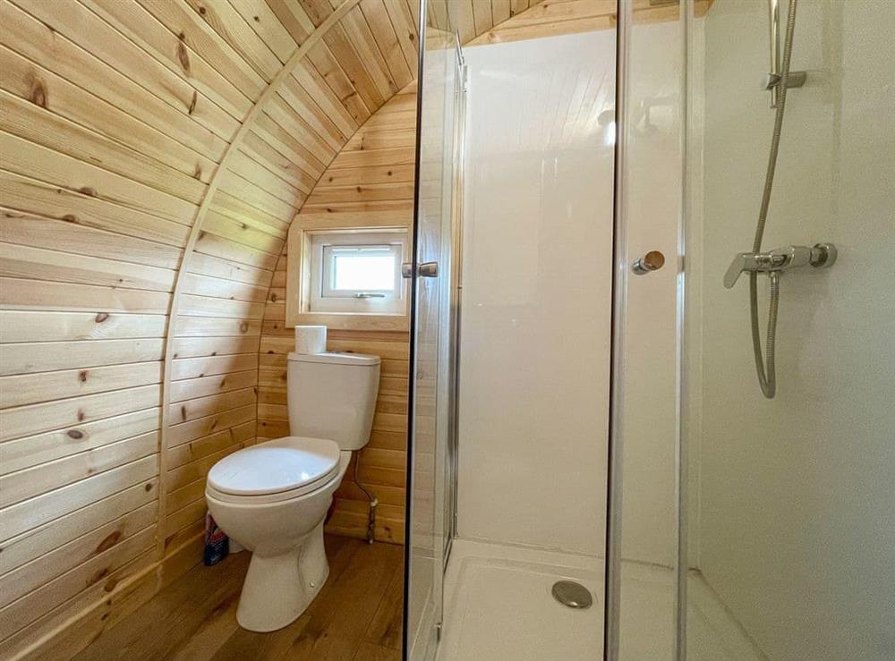 Shower room at Camster Pods-Craggy Call in Lybster, near Wick, Caithness
