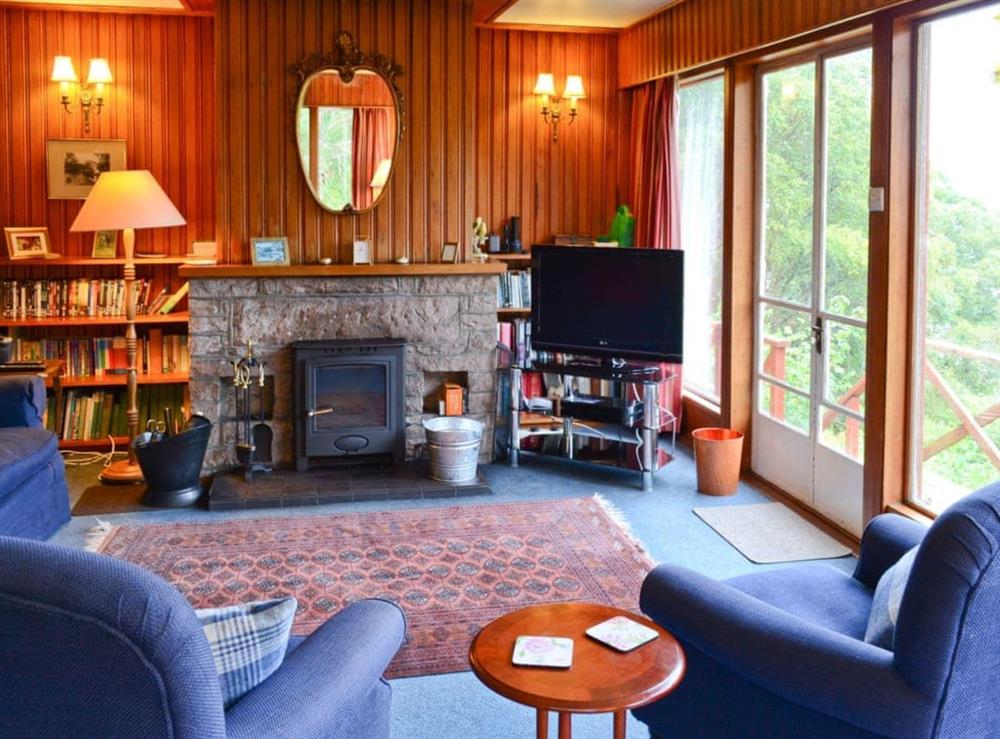 Living room at Camus Na Harry in Nr Gairloch, Wester Ross., Ross-Shire