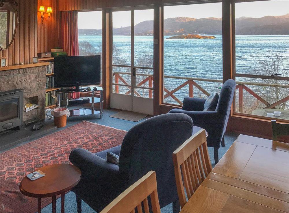 Splendid living area with breathtaking views at Camus Na Harry in Nr Gairloch, Wester Ross., Ross-Shire