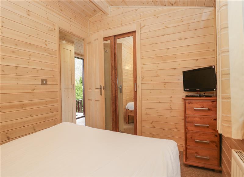 One of the bedrooms at Canadian Cabin 37, Cumbria
