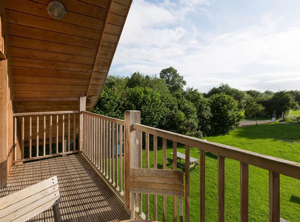 Spacious balcony with lovely countryside views at Canal Central in Maesbury Marsh, near Oswestry, Shropshire