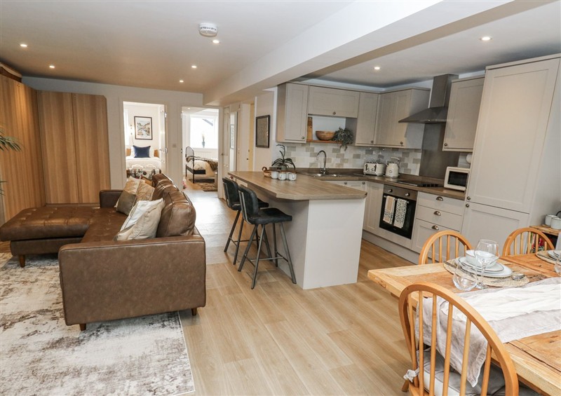 The living area at Canal View Apartment, Skipton