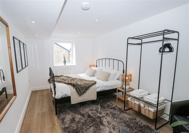 This is a bedroom at Canal View Apartment, Skipton
