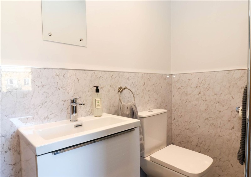 The bathroom at Canal View, Skipton
