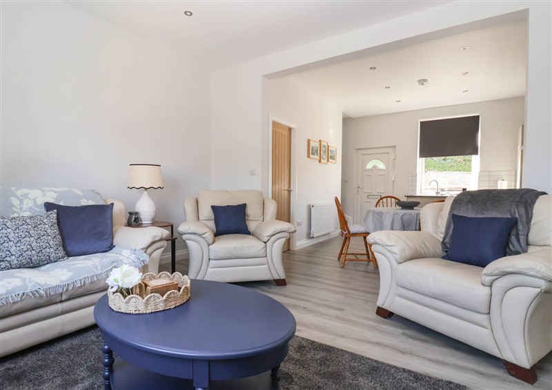 The living room at Canal View, Skipton