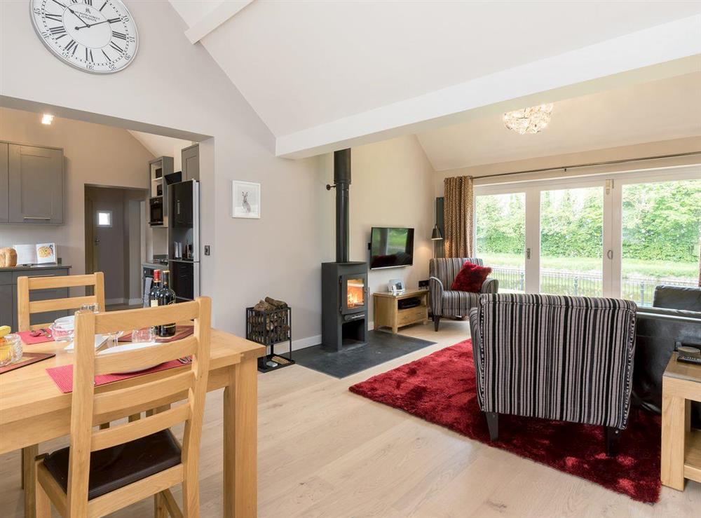 Luxury accommodation, open plan style living/ dining room/ kitchen at Canal View in Tetchill, near Ellesmere, Shropshire