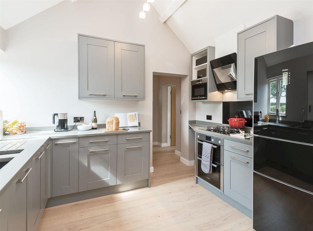 Modern, well equipped kitchen at Canal View in Tetchill, near Ellesmere, Shropshire