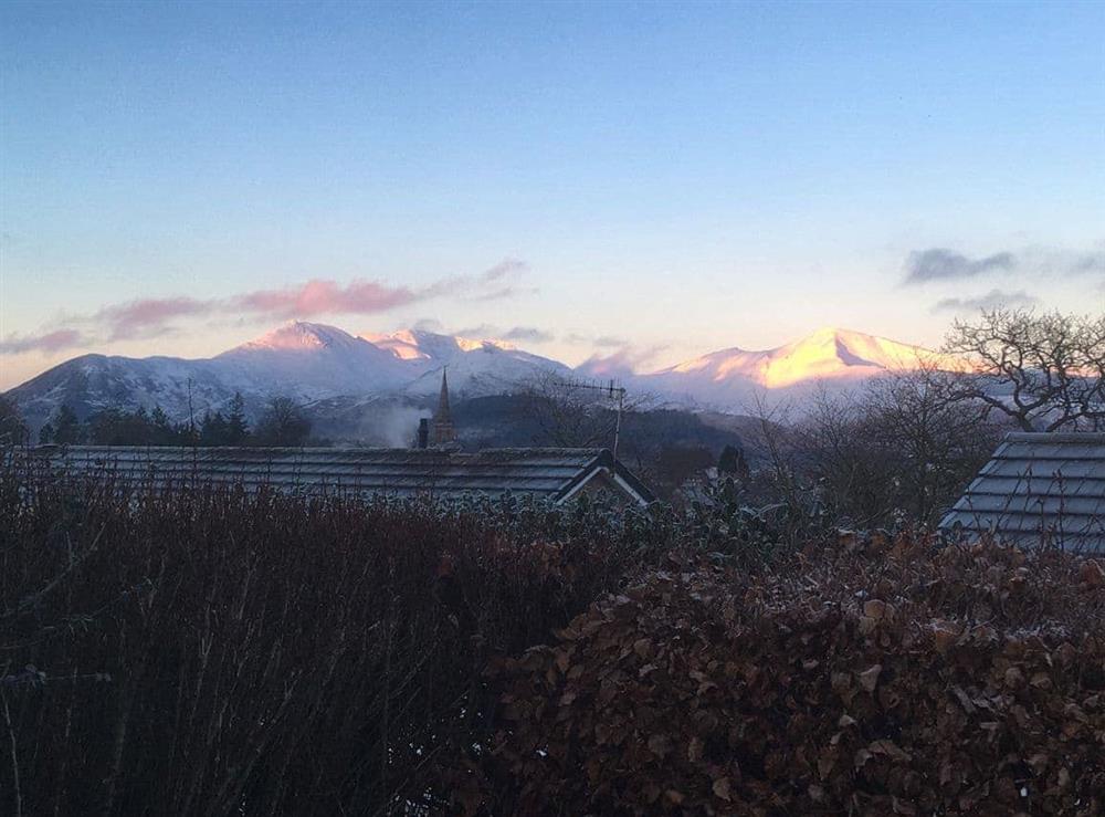 Wintry view of the Fells at Candlemas in Keswick, Cumbria