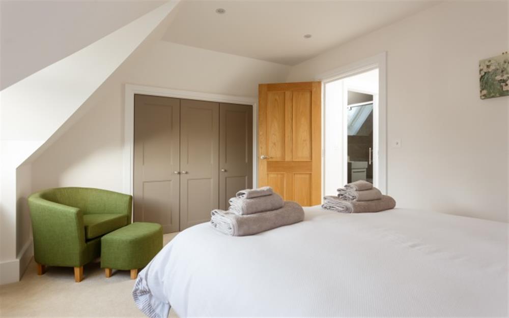 This is a bedroom at Canford Chine in Sandbanks
