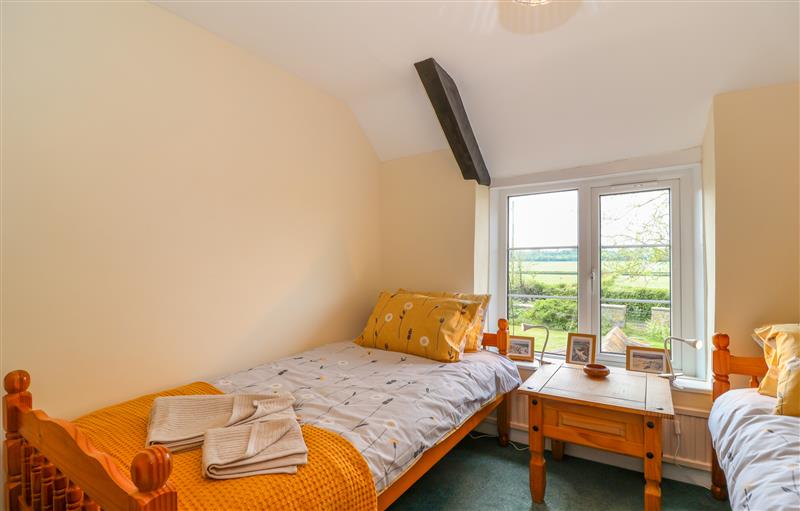 One of the bedrooms at Canny Croft, Chilton Polden near Street