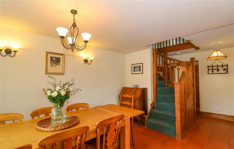 This is the dining room at Canny Croft, Chilton Polden near Street