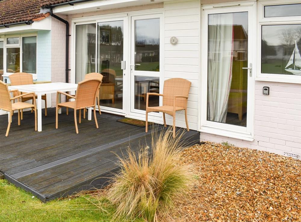 Decking at Cape A2 in Norton, Isle of Wight