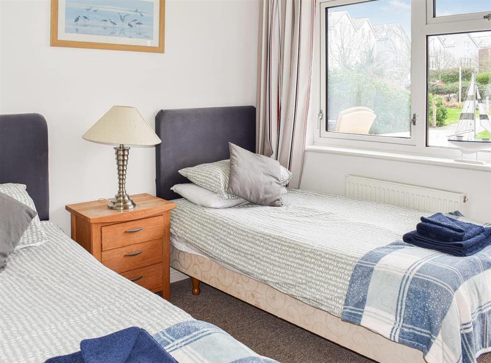 Twin bedroom at Cape A2 in Norton, Isle of Wight