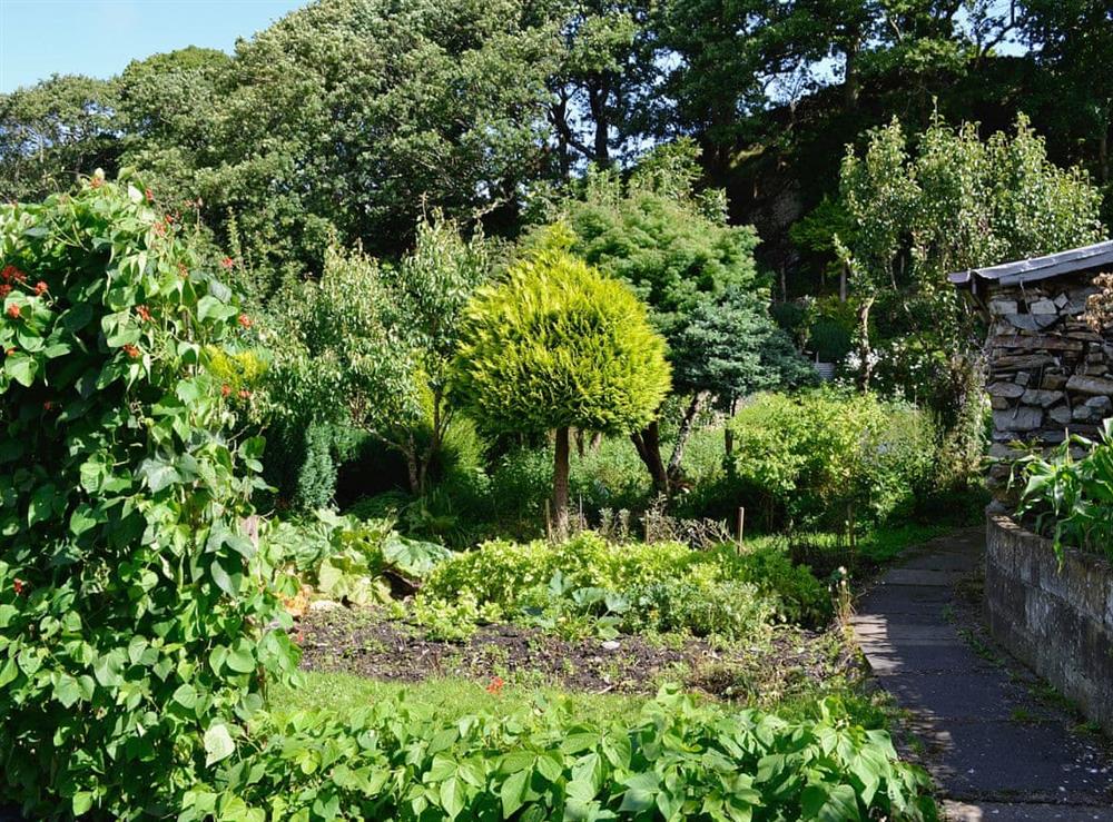 Bountiful shared garden at Capel Fawnog Bach in Talsarnau, Gwynedd