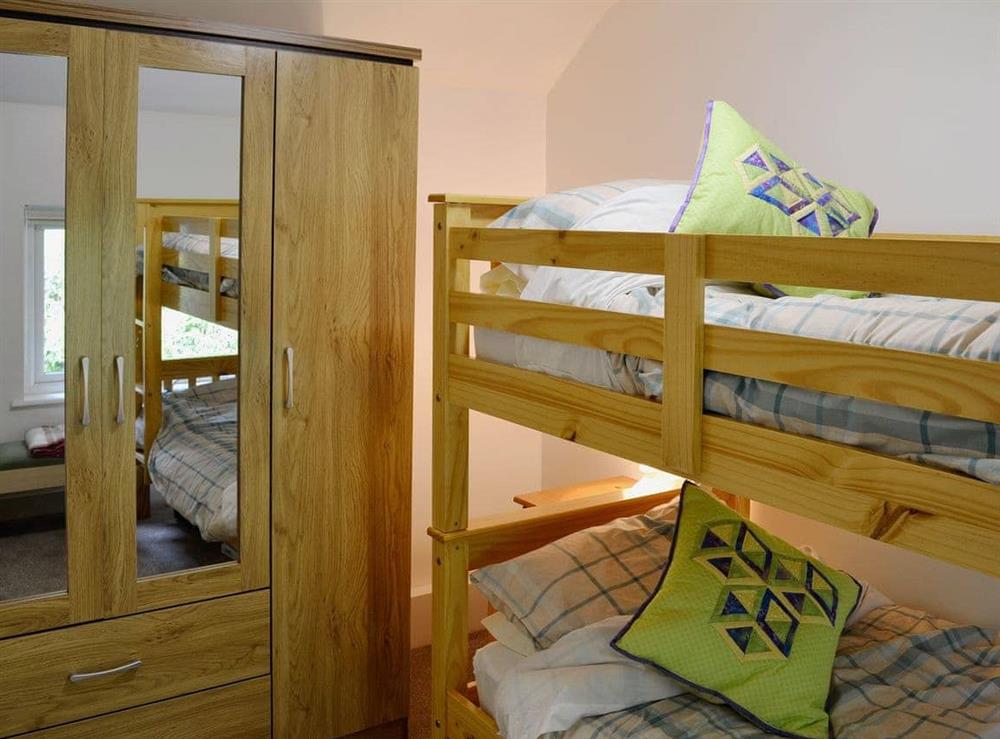 Fantastic bunk bedroom ideal for children at Capel Fawnog Mawr in Talsarnau, Gwynedd