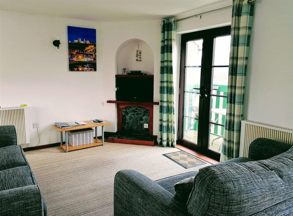 Cosy living room at Capstan Cottage in Whitby, Yorkshire, North Yorkshire