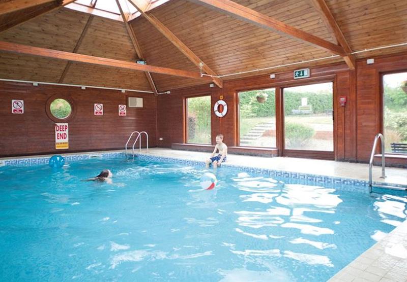 Indoor heated swimming pool at Captain Cooks Haven in Larpool, Whitby, Yorkshire