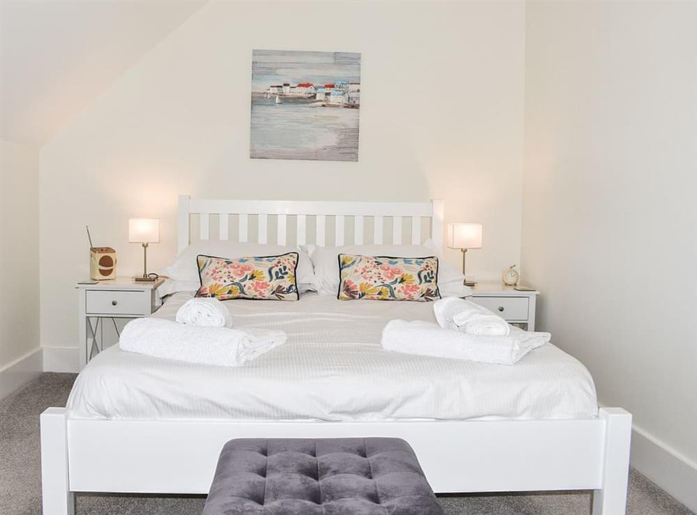 Double bedroom at Captain Jacks in Beadnell, nr Chathill, Northumberland