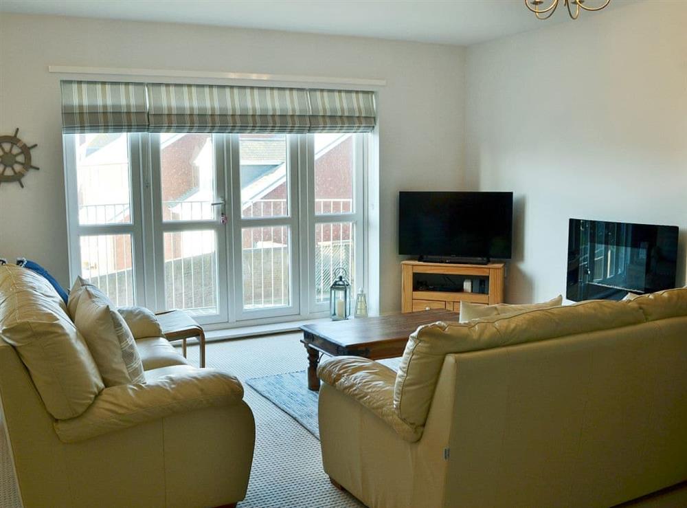 Welcoming living area at Captain Rons in Beadnell, near Alnwick, Northumberland