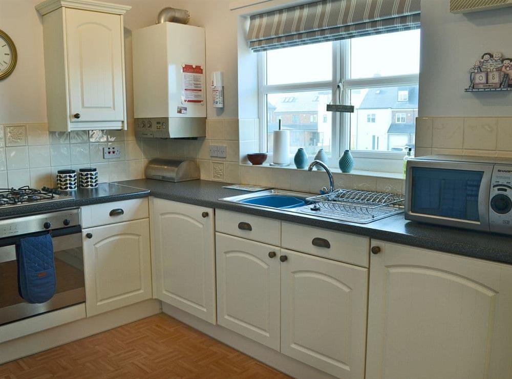 Well equipped kitchen area at Captain Rons in Beadnell, near Alnwick, Northumberland