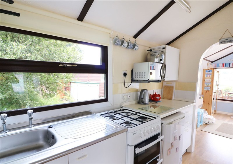 This is the kitchen (photo 2) at Captains Cabin, Clarach Bay near Aberystwyth