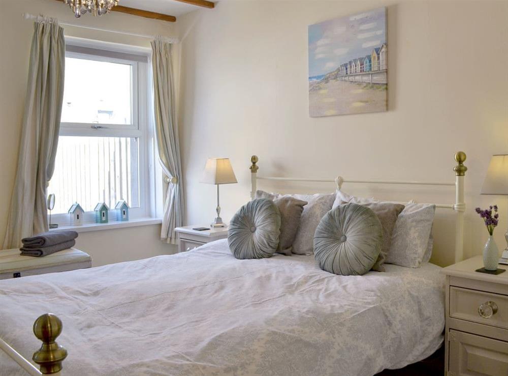 Comfortable double bedroom at Captains Cottage in Allonby, near Maryport, Cumbria